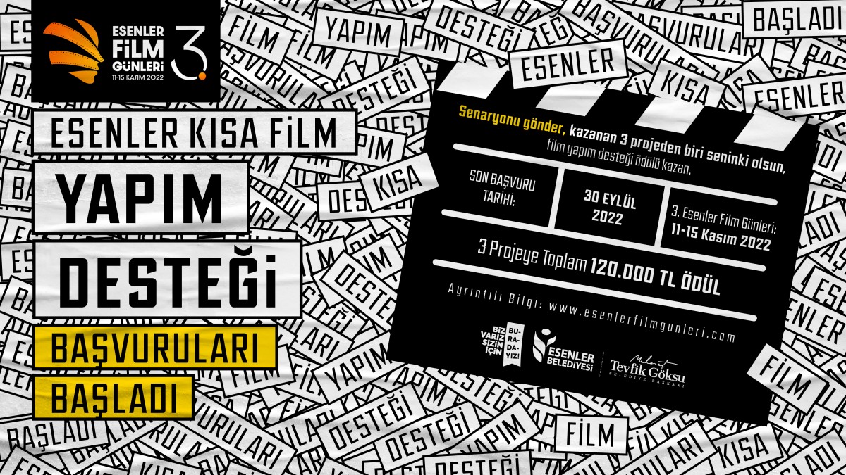 “Esenler Kısa Film Yapım Desteği” için başvurular devam ediyor