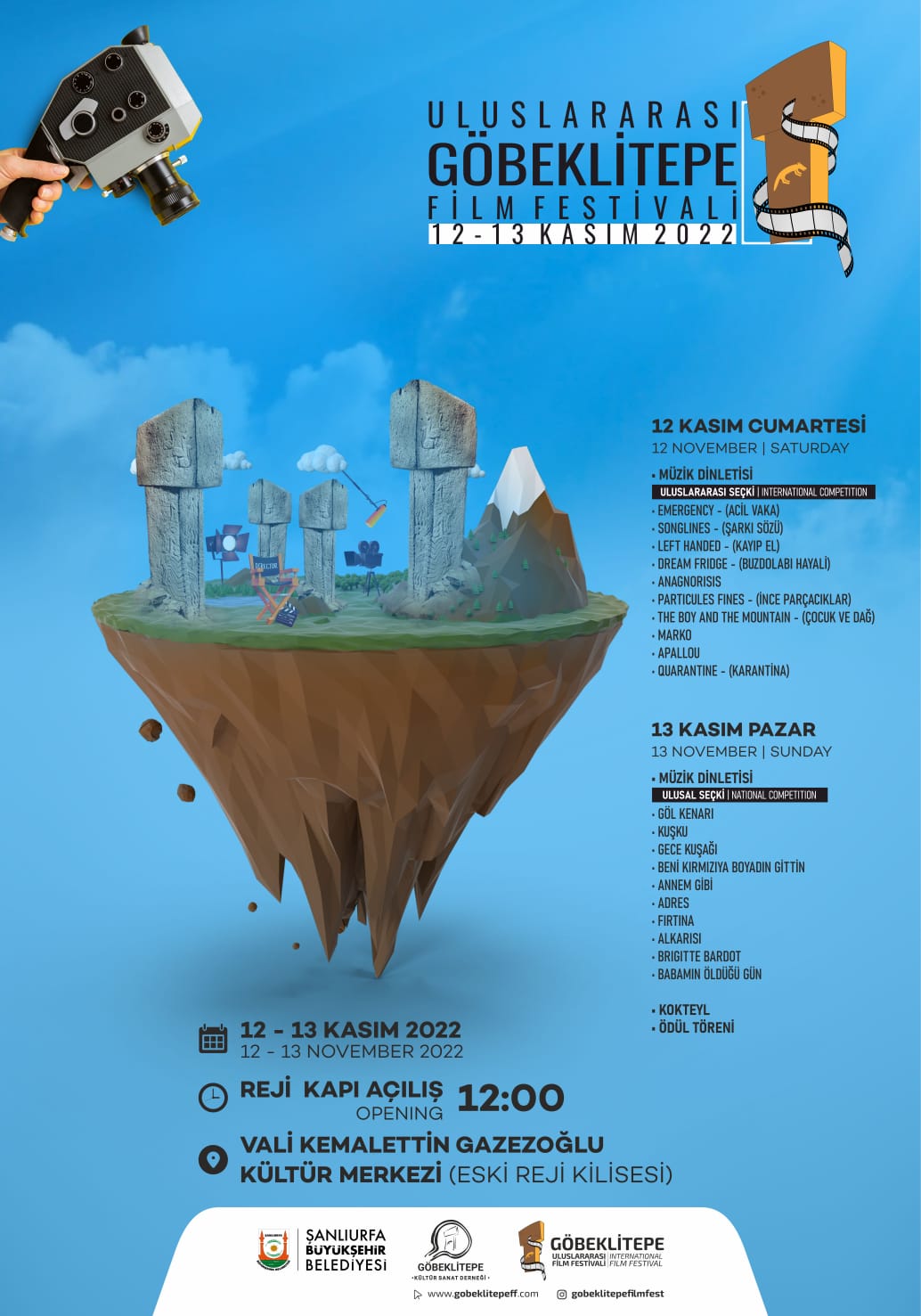 1. Uluslararası Göbeklitepe Film Fest Programı Belli Oldu