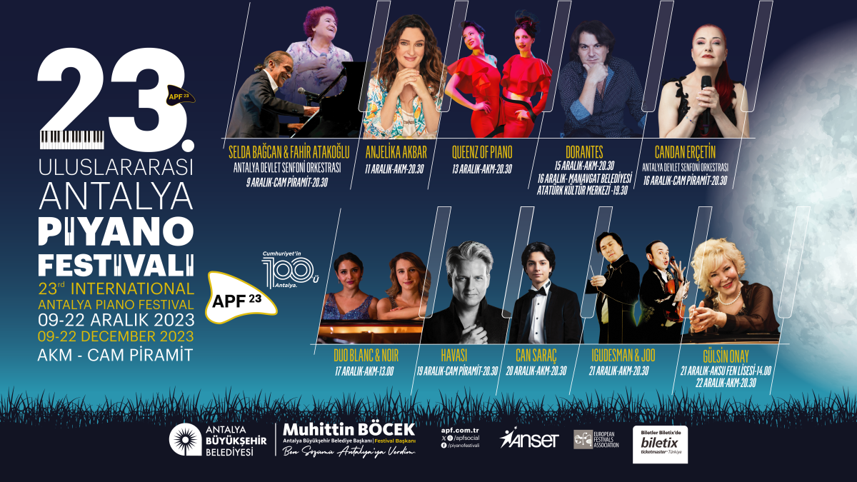 23.Uluslararası Antalya Piyano Festivali Başlıyor