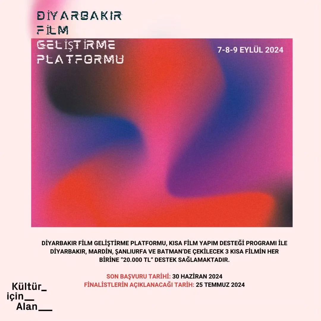 Diyarbakır Film Geliştirme Platformu'na başvurular başladı!
