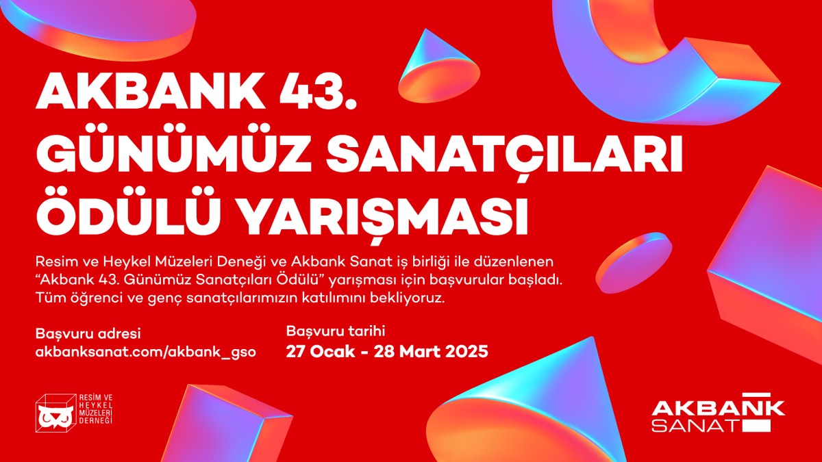 Akbank 43. Günümüz Sanatçıları Ödülü Yarışması için Başvurular Başladı!